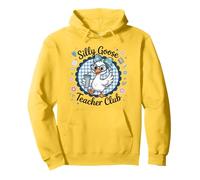 Silly The Goose Teacher Club Cute Fun Educator Design Pullover Hoodie