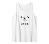Silly Uh Oh Face Print Tank Top