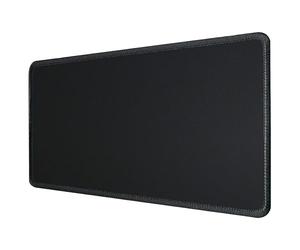 silmo Mouse Mat Size XX Large 35 x 12 inches / 90 x 30 cm, Black, Stitched Edges, washable & rollable Mouse Pad, for Office and Gaming, Mousepad non-slip & quiet