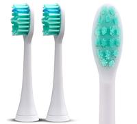Silodent Sonic Toothbrush | Toothbrush Heads with Antiseptic bristles for Premium Toothbrush Champagne with 5 Programs and Travel case | Brush Heads Compatible with Philips Sonicare