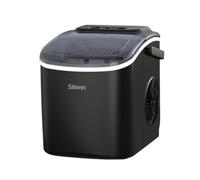 Silonn Countertop Ice Cube Maker - 1.2L Fast Ice From 6 Minutes With 12Kg Daily Output - Self-Cleaning Function - Black