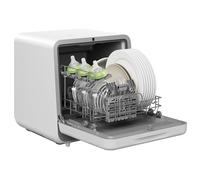 Silonn - Portable dishwashers with 5L water tank, 6 washing programs, 4 place adjustment capacity, 3 spray cleaning, turbo drying, compact dishwasher for