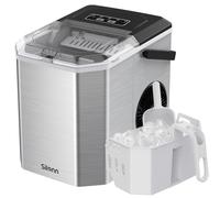 Silonn Ice Maker Countertop, Portable Ice Machine with Carry Handle, Self-Cleaning Ice Cube Makers with Basket and Scoop, 9 Cubes in 6 Mins, 12 KG per Day, Ideal for Home, Kitchen, Camping, RV