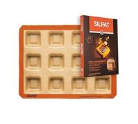 Silpat® #1 Original Non-Stick 12 Square Savarin Baking Mold Handcrafted in France Since 1965 - Trusted by World-Class Chefs - Certified Food Safe Technology (Gift Box Packaging)