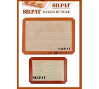Silpat Brand Silicone Baking Mat (US Half Size 11 5/8'' x 16-1/2''), Jelly Roll 8-1/4'' x 11-3/4''