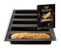 Silpat Flexipan Baking Pan - The Original Non-Stick Mold Handcrafted in France Since 1965 - Trusted by World-Class Chefs - Certified Food Safe Flexipan® Technology (5 Long Loaves)