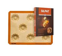 Silpat Mini-Brioche Baking molds, 11 5/8" x 15 3/4", Caramel & Orange (ES-02574-FR)