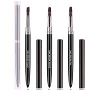 SILPECWEE 3pcs Nail Brush for Cleaning Nail Clean Up Brush Nail Polish Mistake Acrylic Brush Cleaner Cuticles Acetone Nail Pen Nail Art Brush French Manicure Brush Nail Tool
