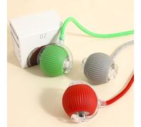 SilqueSense New 3Pack Automatic Rolling Cat Ball Toys - Interactive 360° Kitten Play Toy for Indoor Cats (Red, Grey, Green)