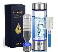 Silreck Premium Hydrogen Water Bottle - 450ml Up To 4000 PPB | Mineral Water bottle Compatible-Hydrogen Water Generator | BPA-Free hydrogen bottle Rechargeable, With Cleaning Brush