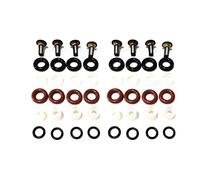 Silriku 8Set Fuel Injector Repair Kits 16450-RCA-A01 for- Accord Odyssey 2003-2013 Replace Nozzle 16450PPAA01