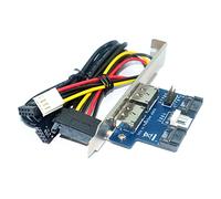 Silriku Desktop Computer Dual Port SATA to Power ESATA ESATAp 9Pin to USB 2.0 Converter Expansion Rear Bracket Card