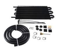 Silriku Gearbox Radiator Radiator Condenser Water Tank Transmission Universal Replacement Accessories Black