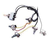 Silriku Guitar Wiring Harness Prewired 2 Volumes 2 Tones 4-500k Pots For LP Guitar