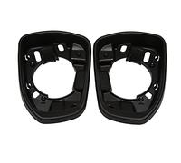 Silriku Side Mirror Frame Glass Holder Door Wing Glass Surround Trim Matte for Mondeo MK5 MKV 5 V 2013-2019 Black