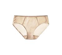 SilRiver Women's Silk Spandex Panty Briefs Travel Hipster Bikini Underwear Breathable Summer Underpants (Oatmeal, Large)