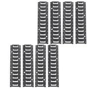 Silscvtt Black 8 Pack 2 Foot E Track Tie Down Rail Kit Replacement for Garages Van Trailers Motorcycle Tie Downs ATV Mountings Downs Heavy Loads Up to 2000 Lbs