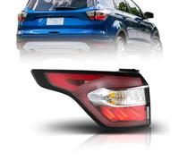 Silscvtt Rear Brake Indicator Tail Light Replacement for 2017 2018 2019 Ford Escape Kuga with Side Lights Red Lens Left Driver Side Outer Tail Lamp GNT56215209