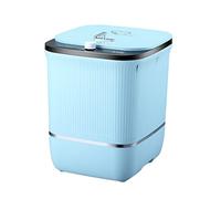 SilteD 3 KG Mini Washing Machine High Temperature Cooking And Washing Small Semi-automatic Single Barrel (Color : Blue)