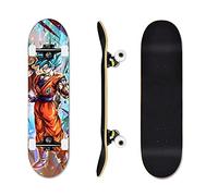 SilteD Academic First Skateboard, 31 Complete "X8" Skate for Teens and Adults, ABEC-7 Standard Skateboard with 7 Tier Canadian Maple and Dual Kickboard