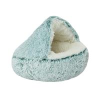 SilteD Cat Beds Cat Bed Pet Bed for Indoor Cats Large Cave Dog Bed Washable Non-Slip Cat Nest Pod Windproof Cat Nesting Bed,F-40CM