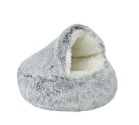 SilteD Cat Beds Cat Bed Pet Bed for Indoor Cats Large Cave Dog Bed Washable Non-Slip Cat Nest Pod Windproof Cat Nesting Bed,G-80CM