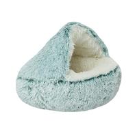 SilteD Cat Beds Cat Bed Pet Bed for Indoor Cats Large Cave Dog Bed Washable Non-Slip Cat Nest Pod Windproof Cat Nesting Bed,F-65CM