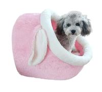 SilteD Cozy Plush Cat Bed Cute Lantern Shape Removable Washable Mat Indoor Semi-Enclosed Cat Nest for Kittens Puppies and Rabbits Non-Slip & Waterproof Bottom,A-35 * 48CM