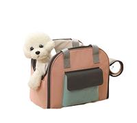 SilteD Dog Carrier, Pet Carrier, Dog Purse, Foldable Premium PU Leather Cat Carrier, Portable Tote Bag Carrier for Cats and Small Dogs