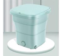 SilteD Folding Washing Machine Eluting One Automatic Underwear and Socks Small Household Washing Machine (Color : Green)