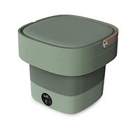 SilteD Folding Washing Machine Portable Small Household Wash Underwear Panties Socks Washing Machine Shoes Machine (Color : Green)