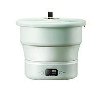 SilteD Folding Washing Machine Small Dormitory Household Portable with Dehydrated Underwear Panties Mini Socks Washing Machine (Color : Green)