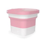 SilteD Household Folding Washing Machine Small Portable Underwear Socks Washing Machine Laundry Bucket Semi-automatic (Color : Pink)