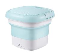 SilteD Mini Folding Washing Machine Portable for Underwear Socks Semi-automatic Sterilization Washer and Dryer Ultrasonic Home Cleaner (Color : Green)