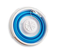 SilteD Mini Washing Machine Portable Ultrasonic Cleaner Turbine Foldable Bucket Type Laundry Clothes Washer Cleaning for Home Travel