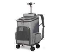 SilteD Pet Cat Travel Carrier With Wheels Folding Cat Dog Pet Stroller Trolley Pet Cat Carrier Backpacks,Breathable Pet Backpacks With Large Space (Color : C)
