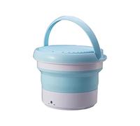 SilteD Portable Folding Washing Machine for Washing Socks Underwear Household Small Washing Machine (Color : Blue)