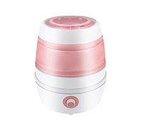 SilteD Portable Mini Folding Clothes Washing Machine Bucket Automatic Home Travel Self-driving Tour Underwear Foldable Washer (Color : Pink)