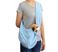 SilteD Reversible Pet Dog Sling Puppy Carrier Hands,Dog Bag Pet Out Crossbody Shoulder Outdoor Travel Portable Sling Pet 19 * 23 * 4CM,B