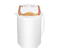 SilteD Single Bucket Mini Washing Machine Small Eluting One Washing Socks Underwear Dormitory Household (Color : Gold)