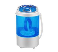 SilteD Single Cylinder Mini Portable Washing Machine, Front Load, White, 3KG Capacity, Semi-Automatic, 110V, Quiet Operation