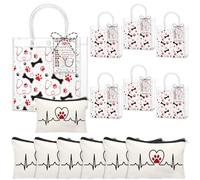 SilTriangle 19 Pcs Vet Tech W ppreciation Gift Bulk with PVC Zipper Gift Bags Vet Tech Survival Kit Tags Canvas Makeup Bag Thank You Gifts for Veterinary Technicians Animal Clinic Workers Staff