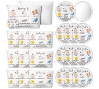 SilTriangle 20 Pcs Christmas Appreciation Gifts Bulk for Women Inspirational Canvas Makeup Bags with Zipper Mini Portable Compact Mirrors Thank You Gifts for Teacher Nurse Team Employee (Nurse)