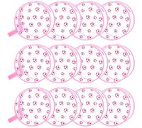 SilTriangle Clear Makeup Bag with Zipper Bulk Sport Goodie Clear PVC Pouch Organizer Waterproof Travel Case for Woman Team Gifts Birthday Decorations Supplies, Pink