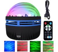 SILULCM 2 in 1 Northern Lights and Ocean Waves Projector With Remote Control - LED Galaxy Light With 14 Effects