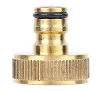 SILULCM Hose Connector, Garden Hose 1 inch Female Thread Quick Connect Solid Brass Quick Connector Water Pipe Adapter for Home Garden