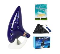 Silunkia Zelda Ocarina 12 Holes Alto C Tone with Song Book Display (Blue)