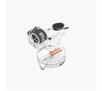Silva Compass Orienteering - Arc Jet Left - Thumb Compass for Orienteering - With a removable Thumb Plate & 1:15k, 1:10k, 1:7.5k or 1:4k Scales - Transparent Housing