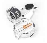 Silva Compass Orienteering - Arc Jet S Left - Thumb Compass for Orienteering - With a removable Thumb Plate & 1:15k, 1:10k, 1:7.5k or 1:4k Scales - Marked Housing