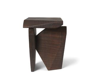 Silva Pedestal Dark Stained Mango Wood